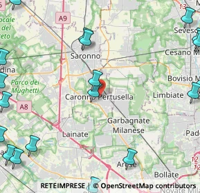 Mappa Corso Italia, 21042 Caronno Pertusella VA, Italia (6.9635)
