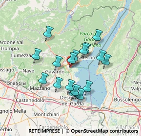 Mappa Salò - via Tavine, 25087 Salò BS, Italia (11.45353)