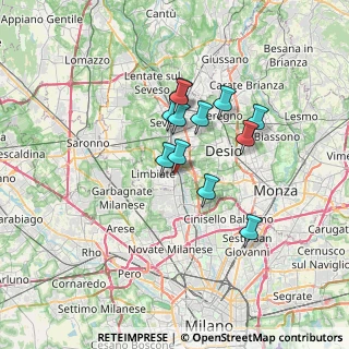 Mappa Via Trento e Trieste, 20039 Varedo MB, Italia (5.17)