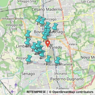 Mappa Via Trento e Trieste, 20814 Varedo MB, Italia (1.46556)