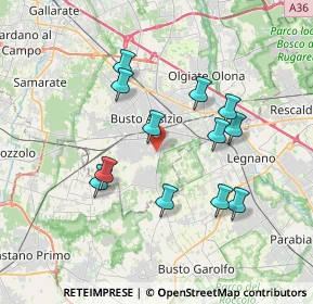 Mappa Via Enrico Toti, 21052 Busto Arsizio VA, Italia (3.35)