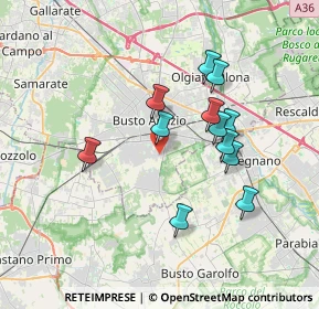 Mappa Via Enrico Toti, 21052 Busto Arsizio VA, Italia (3.13083)