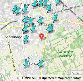 Mappa Via Enrico Toti, 21052 Busto Arsizio VA, Italia (1.147)