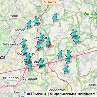 Mappa Via Giorgio Amendola, 20875 Burago di Molgora MB, Italia (4.05)