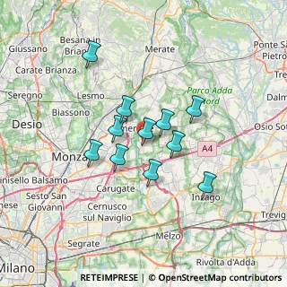Mappa Via Giorgio Amendola, 20875 Burago di Molgora MB, Italia (5.25182)