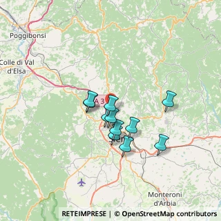 Mappa SR 222 Chiantigiana, 50012 Monteriggioni SI, Italia (5.29818)