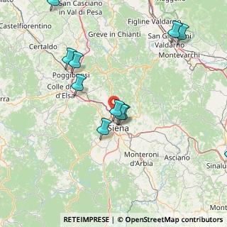 Mappa SR 222 Chiantigiana, 50012 Monteriggioni SI, Italia (18.74091)