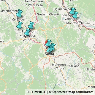 Mappa SR 222 Chiantigiana, 50012 Monteriggioni SI, Italia (17.78667)