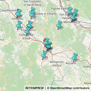 Mappa SR 222 Chiantigiana, 50012 Monteriggioni SI, Italia (19.8465)