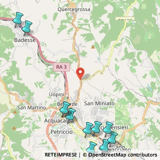 Mappa SR 222 Chiantigiana, 50012 Monteriggioni SI, Italia (3.58083)