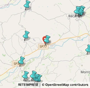 Mappa Via Vittorio Bachelet, 62010 Montecassiano MC, Italia (6.48308)