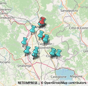 Mappa Località Cozzano, 52043 Castiglion Fiorentino AR, Italia (11.5405)