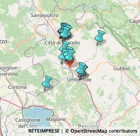 Mappa Via Gandhi - Zona Ind.le, 06012 Montone PG, Italia (10.8715)