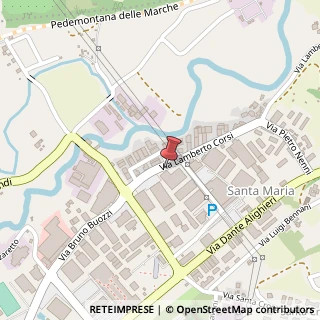 Mappa Via Lamberto Corsi, 15, 60044 Fabriano, Ancona (Marche)