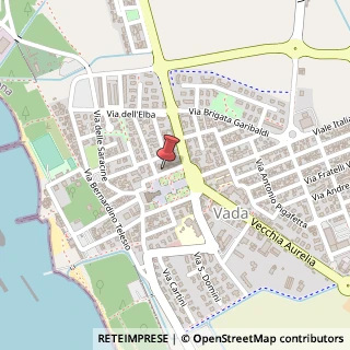 Mappa Piazza Garibaldi, 75, 57016 Vada LI, Italia, 57016 Rosignano Marittimo, Livorno (Toscana)