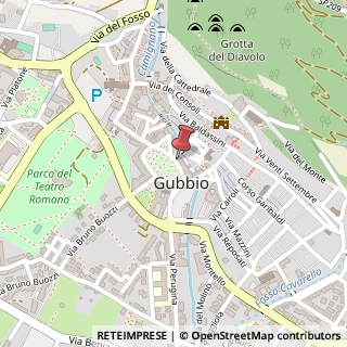 Mappa Piazza dei Quaranta Martiri, 41, 06024 Gubbio, Perugia (Umbria)