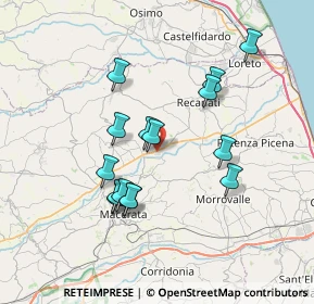 Mappa Via Maestri del Lavoro, 62019 Recanati MC, Italia (6.762)