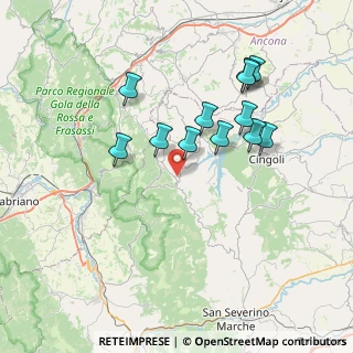 Mappa Strada Provinciale, 62021 Poggio San Vicino MC, Italia (7.06083)