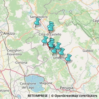 Mappa Umbertide, 06018 Montone PG, Italia (7.88273)