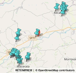 Mappa Zonda inustriale, 62019 Recanati MC, Italia (6.3785)