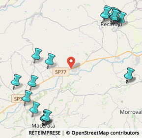 Mappa Zonda inustriale, 62019 Recanati MC, Italia (6.4295)