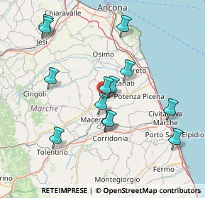 Mappa Via Aldo Moro, 62010 Sambucheto MC, Italia (15.27692)