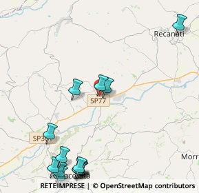 Mappa Via Aldo Moro, 62010 Sambucheto MC, Italia (5.835)