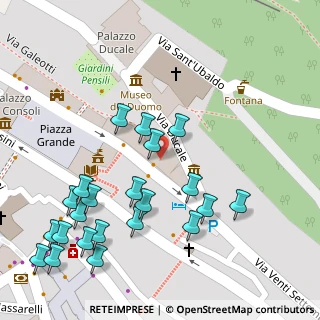 Mappa Via Federico da Montefeltro, 06024 Gubbio PG, Italia (0.07273)