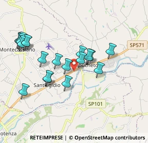 Mappa SP 77 val di Chienti KM 107+309, 62010 Sambucheto MC, Italia (1.9605)