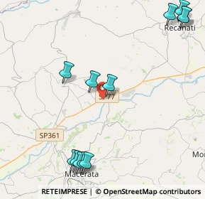 Mappa SP 77 val di Chienti KM 107+309, 62010 Sambucheto MC, Italia (5.675)