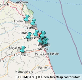 Mappa S.s. 16 sud, 62018 Potenza Picena MC, Italia (7.27857)