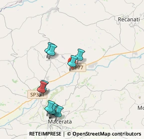 Mappa Località Villa Mattei, 62010 Montecassiano MC, Italia (4.21)