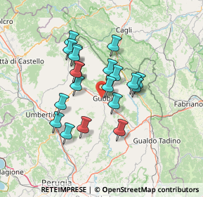 Mappa Via del Bottagnone, 06024 Gubbio PG, Italia (11.672)