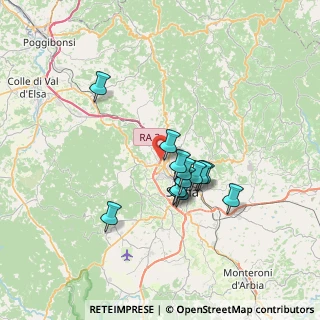 Mappa Tangenziale Ovest di Siena, 53035 Belverde SI, Italia (5.65)