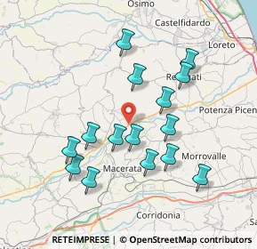 Mappa Villa, 62010 Montecassiano MC, Italia (7.23733)