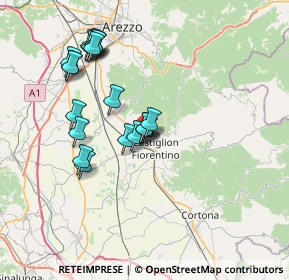 Mappa Via Martiri di Nassiriya, 52043 Castiglion Fiorentino AR, Italia (7.0775)