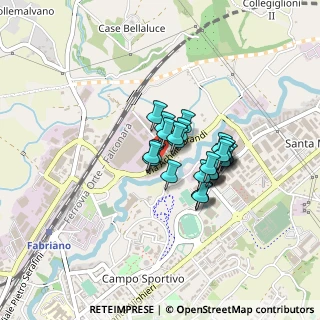 Mappa Via Achille Grandi, 60044 Fabriano AN, Italia (0.28571)