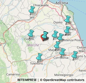 Mappa Via Fausto Coppi, 62010 Appignano MC, Italia (12.62615)