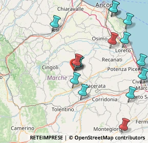 Mappa Via Fausto Coppi, 62010 Appignano MC, Italia (19.27933)