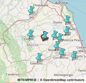 Mappa Via Ugo Foscolo, 62010 Appignano MC, Italia (12.54)