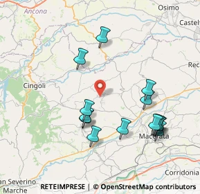 Mappa Via Ugo Foscolo, 62010 Appignano MC, Italia (8.17857)