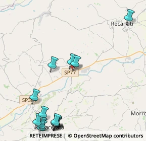 Mappa Via della Repubblica, 62010 Montecassiano MC, Italia (5.84357)