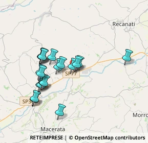 Mappa Via della Repubblica, 62010 Montecassiano MC, Italia (3.5185)