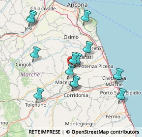 Mappa Via Enrico Fermi, 62010 Sambucheto MC, Italia (15.25385)