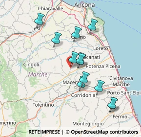 Mappa Località Salimbeni, 62010 Montecassiano MC, Italia (13.80417)