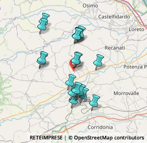 Mappa Località Salimbeni, 62010 Montecassiano MC, Italia (6.42632)