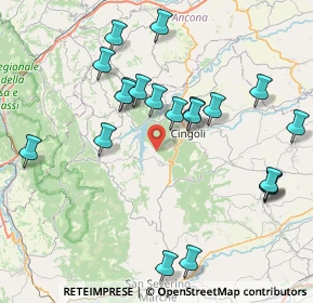 Mappa Località Panicali, 62011 Cingoli MC, Italia (8.765)