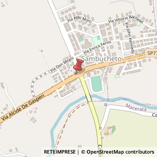 Mappa Strada Statale 77 km 101,030, 62010 Sambucheto di Montecassiano MC, Italia, 62010 Montecassiano, Macerata (Marche)