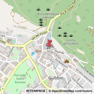 Mappa Via Fiume, 14, 06024 Gubbio, Perugia (Umbria)