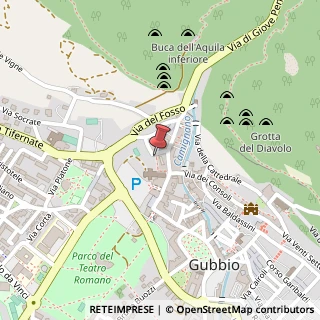 Mappa Via Popolo, 22, 06024 Gubbio, Perugia (Umbria)